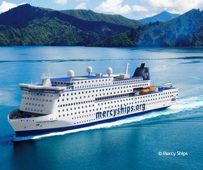 Deltamarin designs the world's largest hospital ship for Mercy Ships to be built at Tianjin Xingang Shipyard. (Image copyright: Mercy Ships)