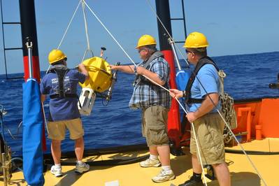 Deploying APEX Deep: Photo credit Teledyne Webb Research