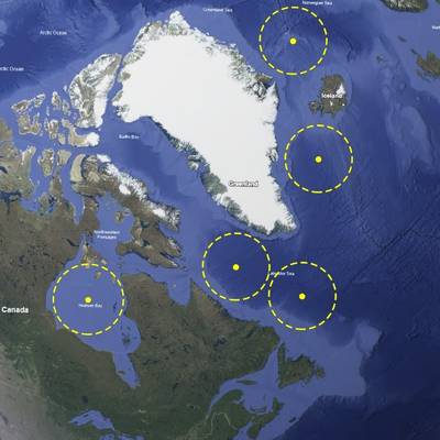 The Diagrams are examples of how the Mother Ship (center) and Flotilla of USVs (ring) can provide a persistent, on-scene presence over a large area.