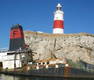 Donjon Marine was awarded a contract to remove and dispose of the M/V Fedra in Gibraltar, the southern-most tip of the Iberian Peninsula that borders Spain.