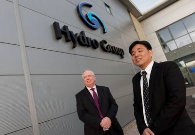 Doug Whyte, Hydro Group managing director with Steve Ang, who will head-up the Hydro Group Singapore office. Photo: Hydro Group