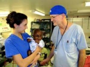 Dr. Gary Parker (right) & Daughter, Susan: Photo credit Mercy Ships