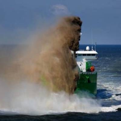 Dredger at work: Image courtesy of IHC Merwede