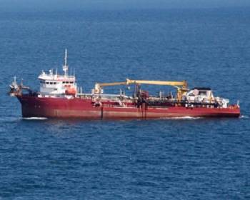 Dredger Liberty Island: Photo courtesy of GLDD