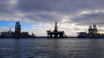 Drilling rigs stacked in Las Palmas/Credit:Larry - AdobeStock