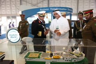 Drydocks World stand at NAVDEX.