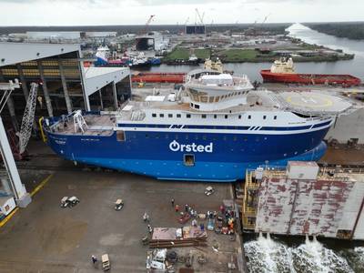 ECO Edison is being built at LaShip in Houma, La. for delivery in 2024 (Photo: Orsted)