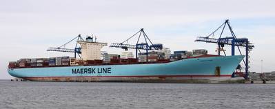 Eleonora Maersk, an E-class vessel  (Photo by Łukasz Golowanow)