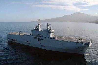  French helicopter carrier Tonnerre (© Marine nationale)