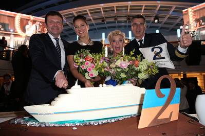 Europa 2 Christening: Photo credit Hapag-Lloyd