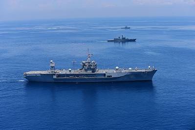File Image: A US Navy convoy underway. Credit: US Navy)