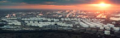 File Image:  An aerial view of the Houston Refining complex and ship channel / CREDIT: AdobeStock / © Irina K