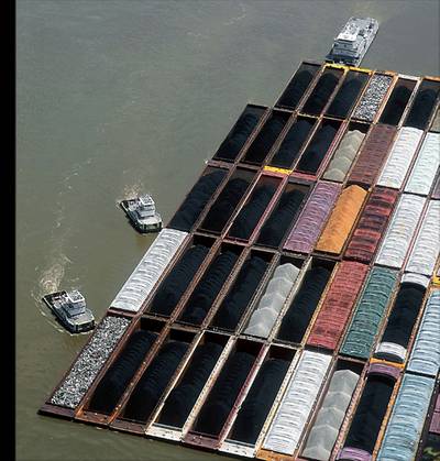 File image: Barge fleeting operations on the U.S. inland river system (WCI)