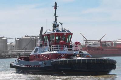 File photo: A Robert Allan Ltd. designed Z-Tech 30-80 tug delivered to Bay-Houston Towing Co. in 2021. (Photo: Robert Allan Ltd.)