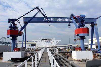 file photo: Aker Shipyard, Philadelphia