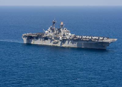 File photo: Amphibious assault ship USS Makin Island (LHD 8). (Photo: Dennis Grube)