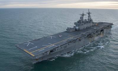 File photo: The amphibious assault ship USS Wasp (LHD 1) (U.S. Navy photo by Levingston Lewis)