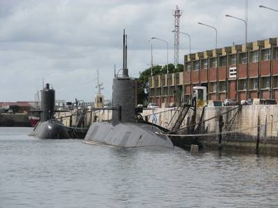 File photo: TR-1700 Class submarines San Juan and Santa Cruz (Photo: Martín Otero - Base Naval Mar del Plata (BNMP))