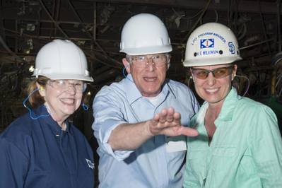 File photo: U.S. Senator Roger Wicker at the Ingalls Shipyard in 2015 (Photo: Andrew Young/HII)