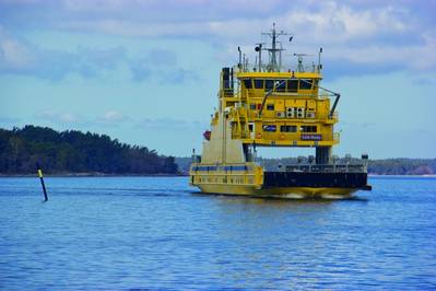 Finferries 65 metre double ended ferry, the Stella, which operates between Korpo and Houtskär in Finland will undertake a series of tests of sensor arrays in a range of operating and climatic conditions. (Photo: Rolls-Royce)