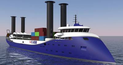 Flettner Freighter (Photo: C-Job Naval Architects)