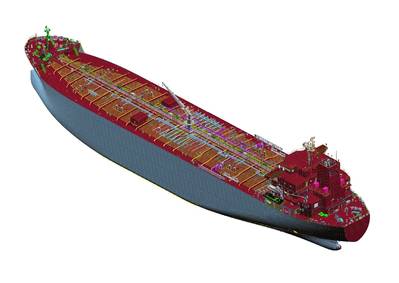 FORAN 3D model of the MR Tanker