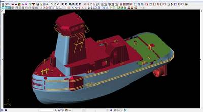 FORAN screenshot of a pusher tug (Image: Fincantieri Bay Shipbuilding)