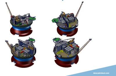 FPSO General Layout: Image courtesy of Dana Petroleum