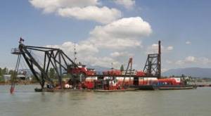 Fraser River Dredging: Photo credit Port Metro