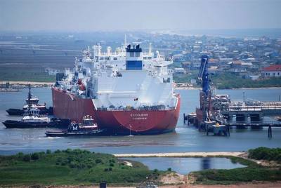 Freeport LNG terminal: Photo courtesy of the operators