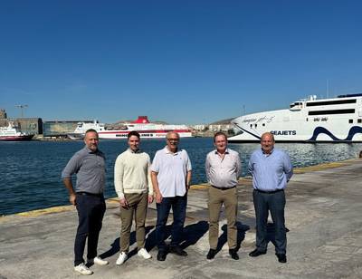 (From left) Elias Mavrostomos, CEO, Certus Online; Martin C Kviteberg, Director of Business Development, Adonis; Yannis Iliadis, IT Consultant, Certus Online; Per Ove Kviteberg, CCO, Adonis; and Panagiotis Moutsatsos, Commercial Consultant, Certus Online.