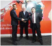 From left to right: Dr Sultan FMG,  Alan Kennedy Bolam IRHC, Darrin Hawkes, Hawkes Associates