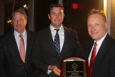 From left to right: SCA President Matthew Paxton with Rep. Hunter and newly-elected Chairman, Richard McCreary (Photo: SCA)