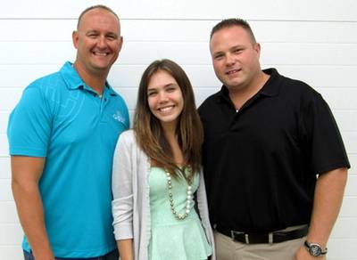 From left: Tony Miller, Samantha Thomas and Parrish Westbrook