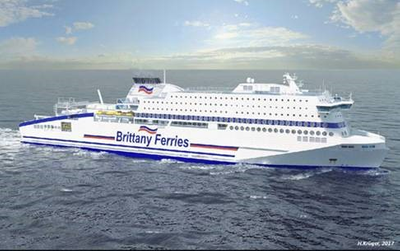 ‘Full Picture’ contract for Brittany Ferries’ new RoPax ferry ‘Honfleur’  (Photo: Kongsberg)