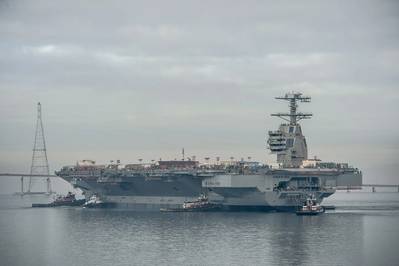 Gerald R. Ford (CVN 78) in November 2013 (Photo by Chris Oxley/HII)