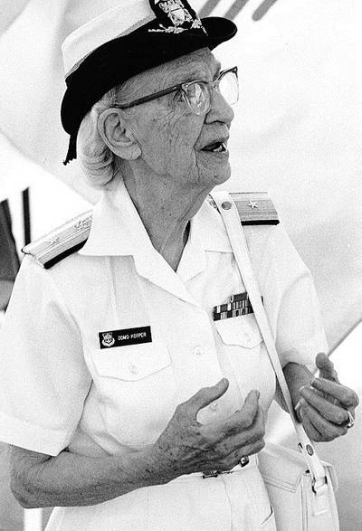 Grace Hopper (Official U.S. Navy Photograph, NHHC.)