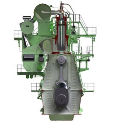 Graphical rendering of the S90ME-C10.2 engine: Image courtesy of MAN