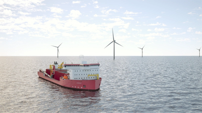 Great Lakes Dredge & Dock Corporation's planned subsea rock installation vessel could be operational and available to the U.S. offshore wind market as early as 2024. (Image: Great Lakes Dredge & Dock Corporation)