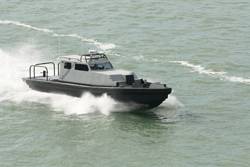 Hann 40 Peacemaker, a fast patrol boat.