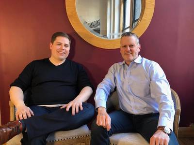 L to R - Matt Heider, Chief Executive Officer of Nautilus, and Greg Trauthwein, Editor of Marinelink (Photo: Marinelink)