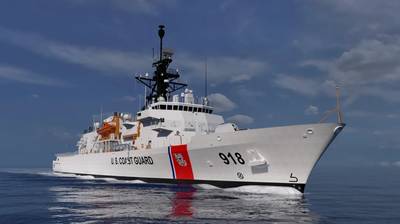 Heritage Class offshore patrol cutter (OPC), the future USCGC RUSH (WMSM 918). Credit: Eastern Shipbuilding Group