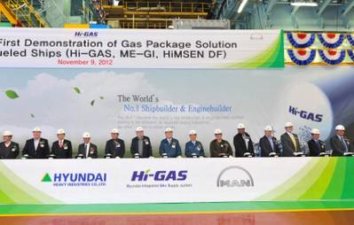 HHI's FGSS Test Announcement: Photo credit Hyundai Heavy Industries