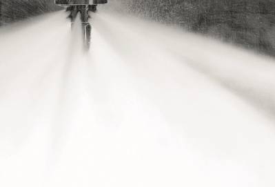 HI-FOG sprinkler discharge