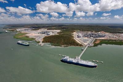 Historical image courtesy of Bechtel, designer of the natural gas complex.