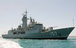 HMAS Perth: Photo credit RAN