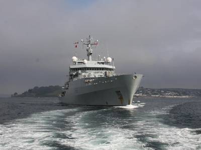 HMS Enterprise: Photo credit MOD