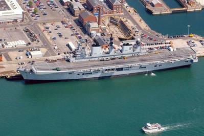 HMS Illustrious: Photo courtesy of MOD