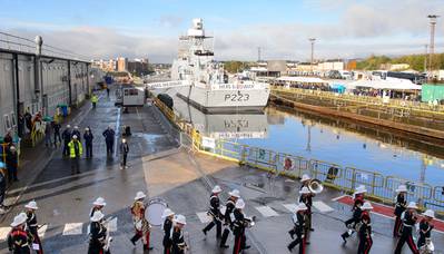 HMS Medway at BAE Systems’ site at Scotstoun, Glasgow (Photo: BAE Systems)
