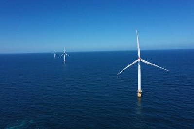 Hywind Scotland, the world.s first floating wind farm, operated by Equinor. (Credit: Signal Film / ©Equinor)